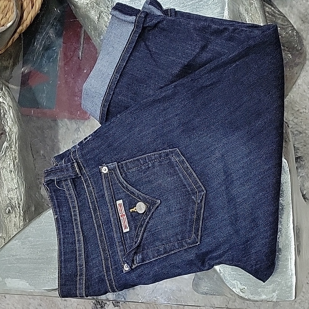 Hudson Malibu Cap Cuffed Capri Jeans sz 32